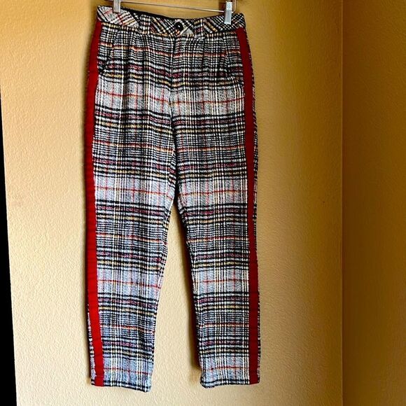 Free People Plaid Pants - Picture 1 of 12